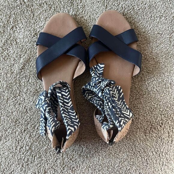 UGG Indina Cork Tie Ankle Sandals Size 9.5 - Picture 5 of 10